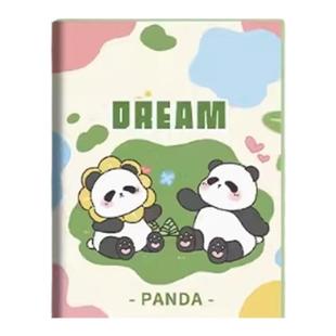熊猫小笔记本随身口袋本随身初中学生记单词本便携式豆豆本高颜值手账计划小本子横线便签本小号作业登记事本