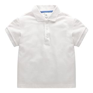 男童Polo短袖儿童翻领t恤夏季韩版纯棉女童绿色上衣夏装童装半袖