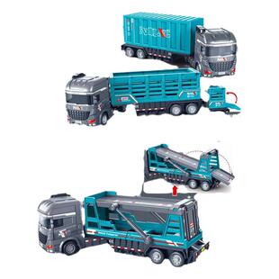 儿童惯性仿真模型工程车队系列吊车挖沟机环卫车集装箱围栏消防车