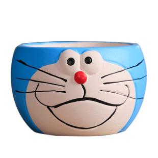 卡通动物多肉花盆陶瓷清仓简约大号特价大口径创意粗陶透气小花盆