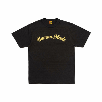 HUMAN MADE SS26 纯棉上衣 字母印花圆领短袖T恤 男女同款