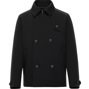 波司登奥莱设计师联名时尚男款衬衫领商务通勤厚羽绒服夹克外套