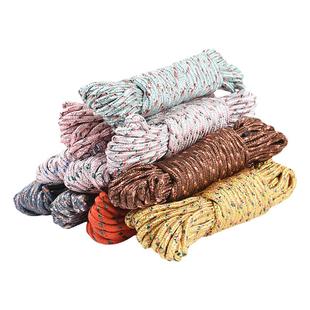 10米加粗打包绳神器防风涤纶编织绳遮阳网旅行晾衣服绳子免打孔