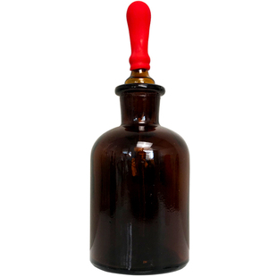 玻璃滴瓶红胶头吸管滴管30 60 125ml 点滴瓶透明试剂瓶棕色精油瓶
