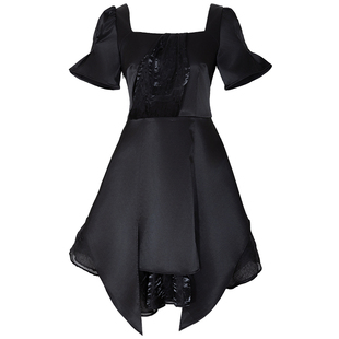 【设计师品牌BLANCORE】2024夏季新款设计感肌理不对称连衣裙