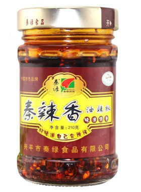 秦绿陕西香油210g辣椒酱包邮