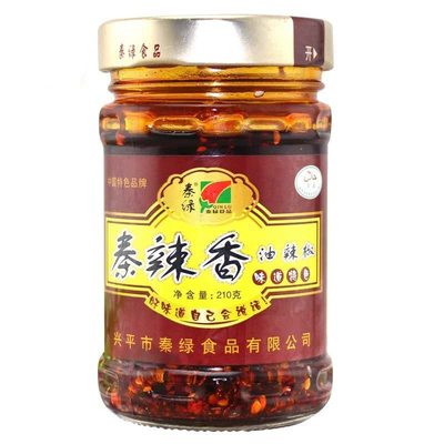 秦绿陕西香油210g辣椒酱包邮