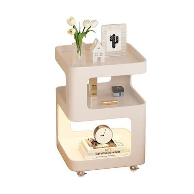 铁艺床头柜可移动带灯小型家用