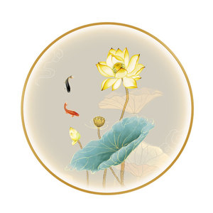 新中式玄关餐厅茶室走廊卧室灯画