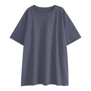 婧麒孕妇装夏季薄款纯棉T恤短袖中长款大码宽松上衣孕期日常穿搭