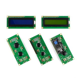 LCD1602A液晶显示屏5V蓝屏黄屏3.3V黄绿屏灰屏 焊排针IIC/I2C模块