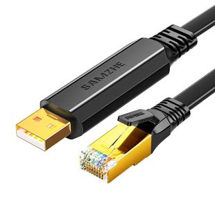 山泽usb转console交换机调试线232配置线免驱动rj45控制转换器适用于思科华三h3c华为锐捷服务器路由器