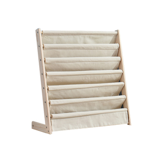 儿童书架绘本架宝宝简易绘本收纳架落地实木小型幼儿阅读区置物架