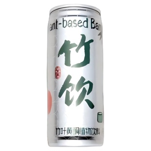 个个健竹饮凉茶竹叶黄酮无糖植物饮料240ml罐装安吉特产东方饮品