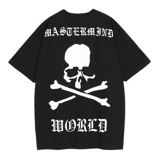 2024暗黑潮牌MMJ骷髅头MASTERMIND WORLD休闲高街哥特印花T恤短袖