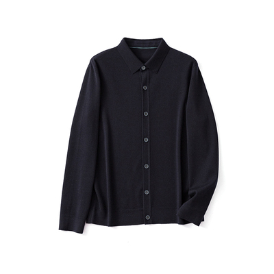 翻领长袖商务休闲通勤衬衫外套