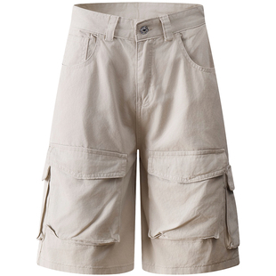 From Mars 又热又辣 美式高街多口袋工装短裤宽松夏季裤子短裤ins