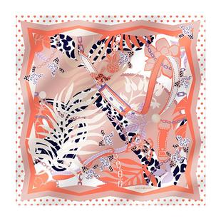 MARJAKURKI玛丽亚古琦真丝丝巾女2025春秋新款中方巾领巾搭配衬衫