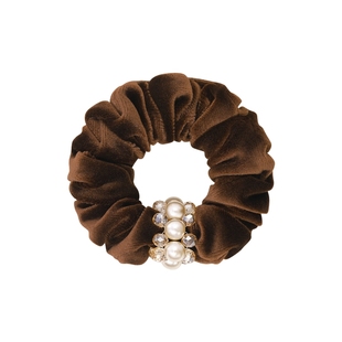 SHINE萱子饰品可可之旅系列琥珀流光风大肠发圈珍珠皮筋生日礼物