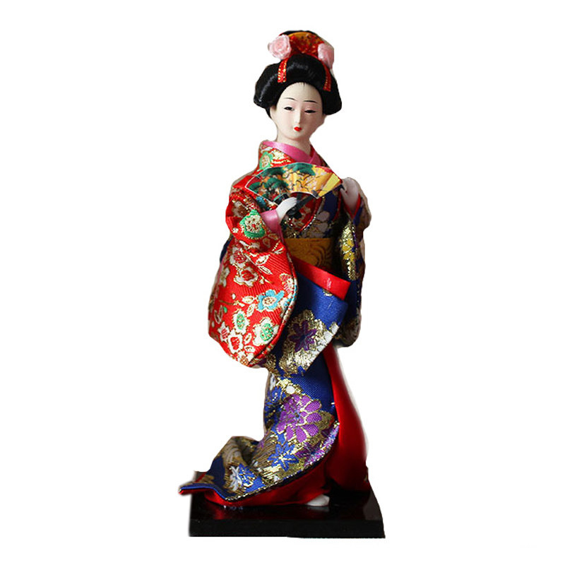 料理餐厅装饰日本艺妓人偶人形娟人和服娃娃日式摆件家居礼品26CM