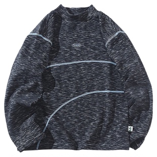 mipo冬季儿童打底衫户外运动长袖T恤中领柔软男女童保暖内搭上衣