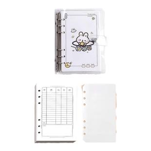 现金存钱本只放钱家庭理财记账本存钱袋儿童零钱存钱拉链袋活页可拆卸纸币收纳袋攒钱本票据收纳册日系可放钱