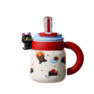 奇古堂大容量保温杯2025新款吸管水杯女生高颜值大肚杯子办公室X