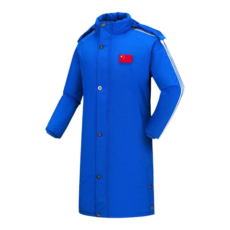 儿童冬季保暖外套加厚游泳大衣冬训训练服长款过膝羽绒棉服防寒服