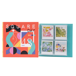 【官方正品】富士新品周边几何幻想方形相册拍立得相纸方形相纸收纳册便携相册