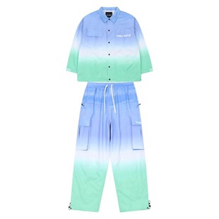 CHILLWHITE虞书欣同款同款渐变滑雪服单板男女锋衣防水加绒套装