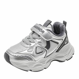 回力儿童冬鞋女童运动鞋秋冬季2025新款女款二棉鞋加绒保暖老爹鞋