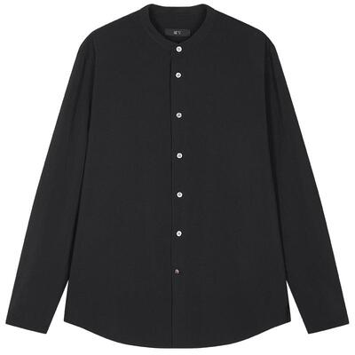 速写男装2025夏简约长袖衬衣修身