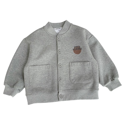 男孩春秋棒球服外套时尚补丁夹克