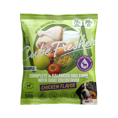 口袋厨房试吃狗粮羊初乳鲜鸡肉