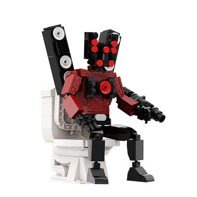 马桶人vs监视人泰坦音响人摄像人小颗粒拼装积木MOC益智儿童玩具