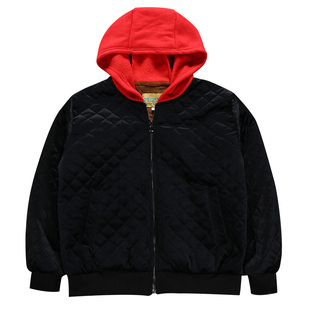 男童二棉外套潮夹棉秋冬款中大童男孩薄棉上衣10加棉15岁12胖大童