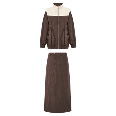 lostinecho工装夹克外套半身裙