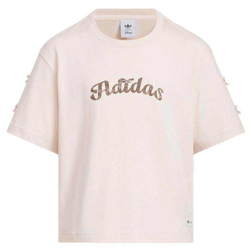 adidas阿迪达斯三叶草女大童JG 101 TEE运动休闲短袖T恤KG6626