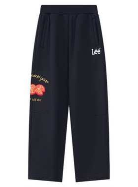 LeeKid童装加绒加厚阔腿裤