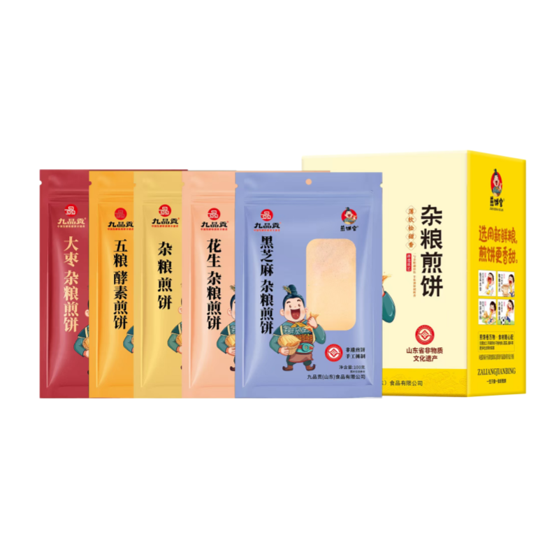 煎饼官即食五谷杂粮粗粮早餐袋装