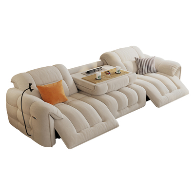 意式极简雪尼尔绒布沙发床