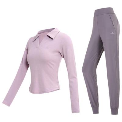 修身两件套瑜伽服套装骆驼运动服