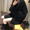 Черный свитер【 винтаж /Японский/ для влюбленной пары Установка/дизайн смысл ниша/молочная система ношение/корейская система/база/внутреннее