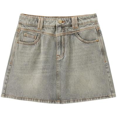 太平鸟女装夏季时尚品质通勤牛仔半裙A3HEF2304