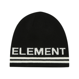 美国ELEMENT滑板毛线帽男女同款冬季街头风logo提花百搭保暖冷帽