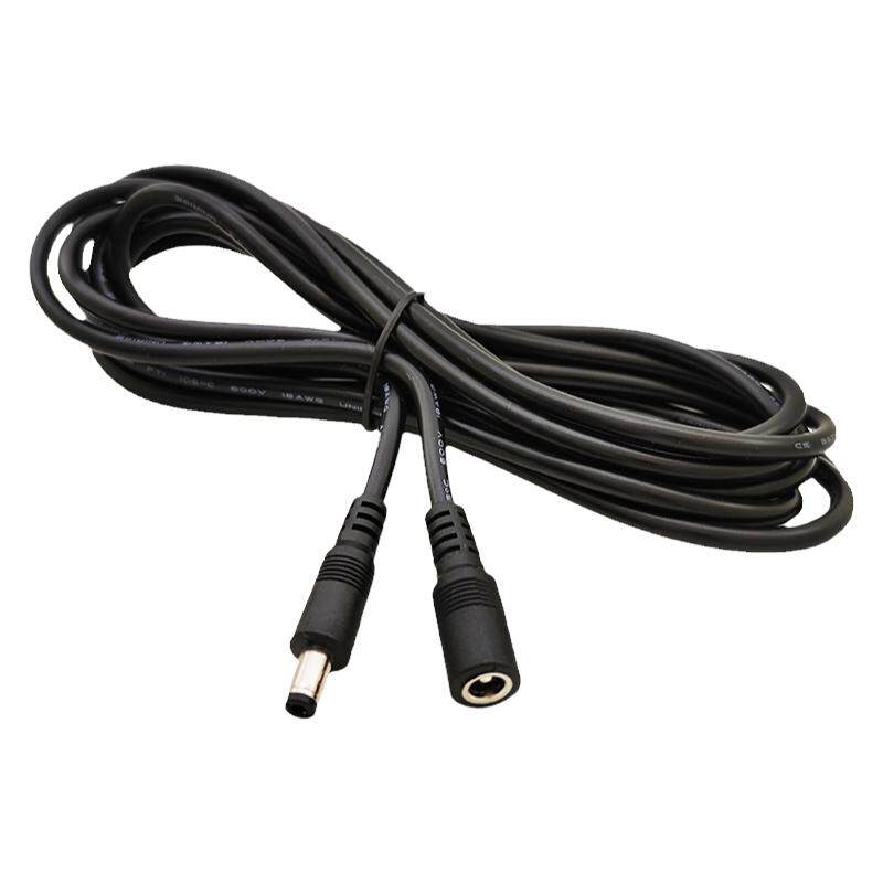 3米粗DC电源线5.5-2.5直流19V24V 纯铜投影仪DC电源公母头延长线