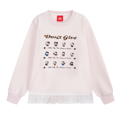 YUZI鱼子甜酷猫咪卫衣大码女装