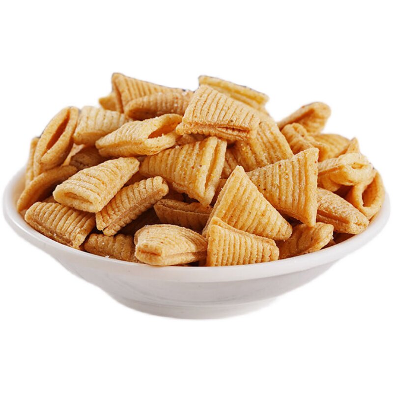 【一大箱200包超值】尖角脆好吃牛角妙角虎牙膨化零食锅巴脆混合