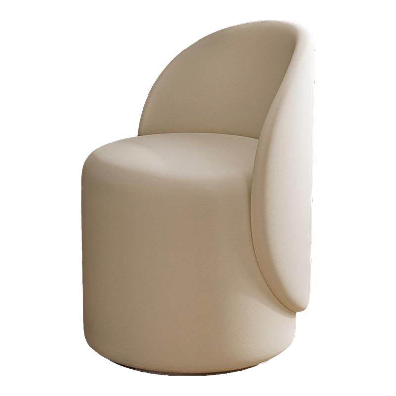 化妆凳轻奢高级感家用椅子女生卧室梳妆台专用凳子衣帽间旋转圆凳