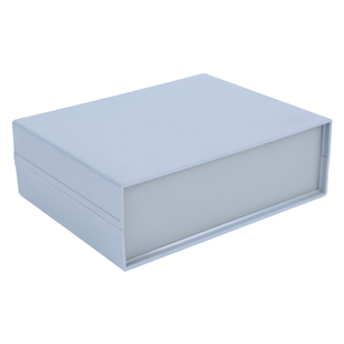 塑料灰色机箱电子医用台式机壳塑料外壳仪表箱电源控制器外壳壳体